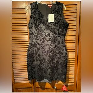 Joe Brown black burnout dress SZ 18